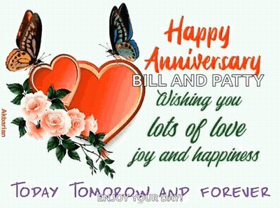 Happy Anniversary Bill And Patty GIF
