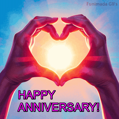 Happy Anniversary Card With Heart
