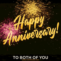 Happy Anniversary Fireworks GIF