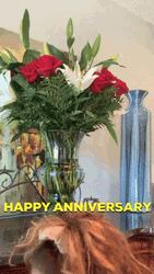 Happy Anniversary Funny Woman Banana Thumbs Up GIF