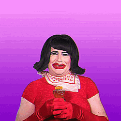 Happy Anniversary Funny Woman Cosplay Drink GIF