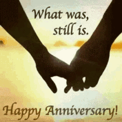 Happy Anniversary Holding Hands GIF