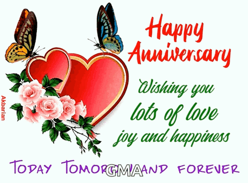 Happy Anniversary Love And Joy Forever GIF
