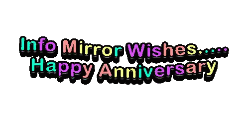 Happy Anniversary Sign With Rainbow Colors Sticker