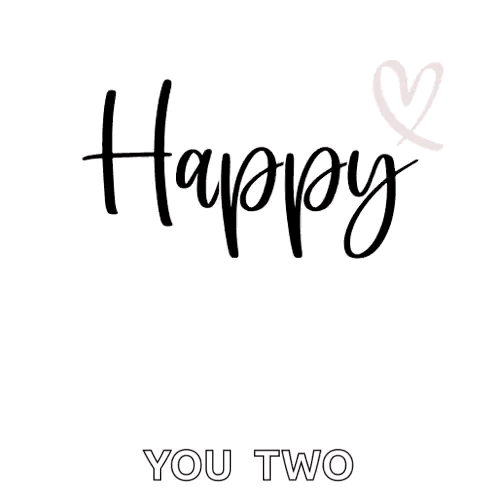 Happy Anniversary You Two Red Hearts GIF