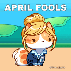 Happy April Fools Day Cat In Disguise GIF