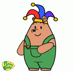 Happy April Fools Day Pants Bear Laughing GIF