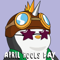 Happy April Fools Day Pudgy Penguins Laughing GIF