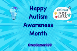 Happy Autism Awareness Month Graphics Design GIF
