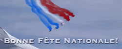 Happy Bastille Day French Flag Colors