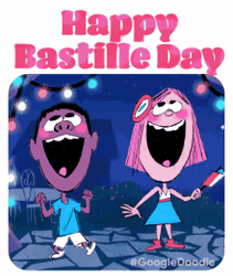 Happy Bastille Day Happy Cartoon Characters
