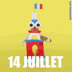 Happy Bastille Day July !4 Celebration GIF
