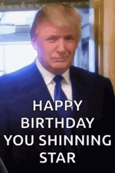 Happy Bday Donald Trump Greetings GIF