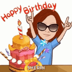 Happy Bday Sherri Comics GIF