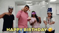 Happy Bday Surprised GIF