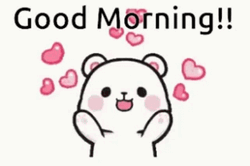 Happy Bear Good Morning Hugs  GIF