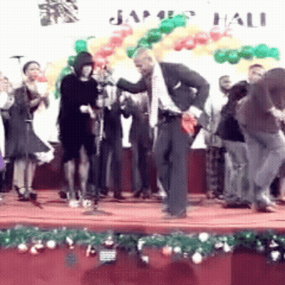 Happy Belated Birthday Card With Green And Yellow Circles GIF