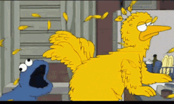 Happy Big Bird Revolving Crew GIF
