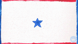 Happy Birthday America Fireworks Show Animation GIF