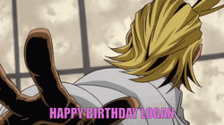 Happy Birthday Anime Logan All Might GIF