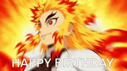 Happy Birthday Anime Rengoku Kyojuro GIF