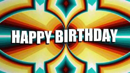 Happy Birthday Art Kaleidoscope GIF