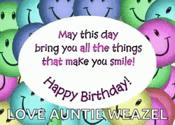 Happy Birthday Aunt Quotes GIF