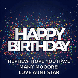 Happy Birthday Aunt Wishes GIF