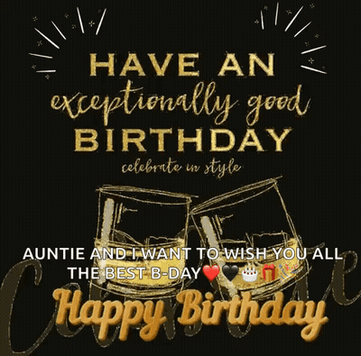 Happy Birthday Auntie Wishing You The Best GIF