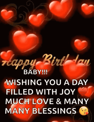 Happy Birthday Baby Wishing Joy Love Blessings GIF