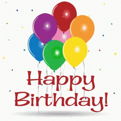 Happy Birthday Balloons GIF