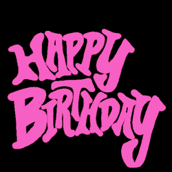 Happy Birthday Beautiful Pink Fireworks GIF