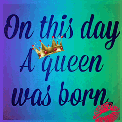 Happy Birthday Beautiful Queen Kiss Mark GIF