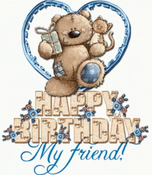Happy Birthday Bestfriend My Teddy Bear GIF