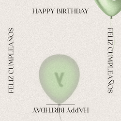 Happy Birthday Blessings Flying Balloon GIF