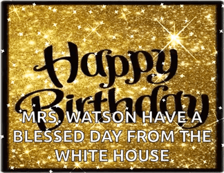 Happy Birthday Blessings Mrs Watson GIF