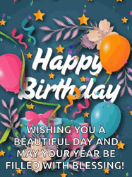Happy Birthday Blessings GIF