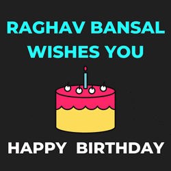 Happy Birthday Blessings With Cake Explode Effect GIF