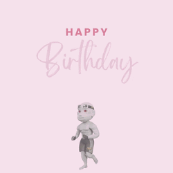 Happy Birthday Bro From Running Alien GIF