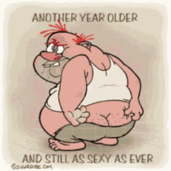 Happy Birthday Brother Funny Butt Scratching GIF