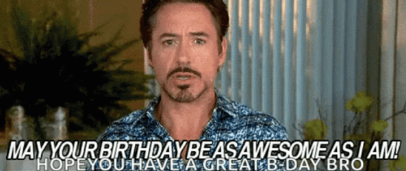 Happy Birthday Brother In Law Robert Downey Jr GIF