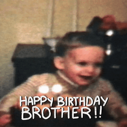 Happy Birthday Brother Kid GIF