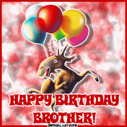 Happy Birthday Brother Meme Balloons Dear GIF