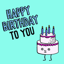 Happy Birthday Cake GIF