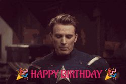 Happy Birthday Captain America Chris Evans GIF