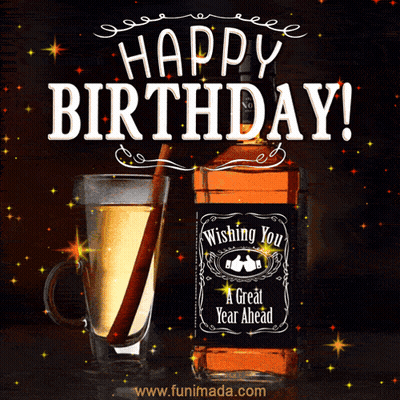 Happy Birthday Card With Jack Daniels GIF
