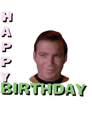 Happy Birthday Card With Man's Face Sticker