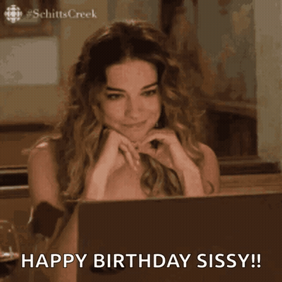 Happy Birthday Card With Pink Flowers GIF