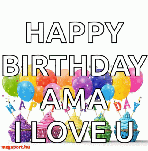 Happy Birthday Card With Transgender Symbol GIF