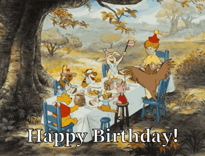 Happy Birthday Card With Winnie The Pooh GIF